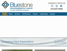 Tablet Screenshot of bluestoneenviro.com
